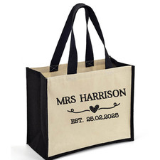 Personalised Tote Bag with Mrs