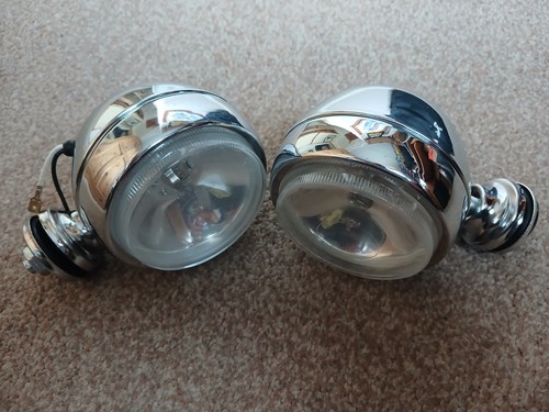 Classic car chrome spot lights - spot,