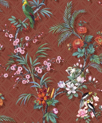 Muriva floral geo wallpaper - geo,