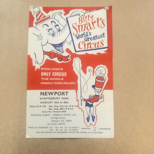Billy smarts circus newport - billy,