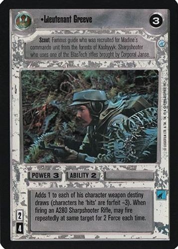 Lieutenant greeve endor - -,