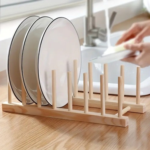 Wooden dish rack - rack, holder