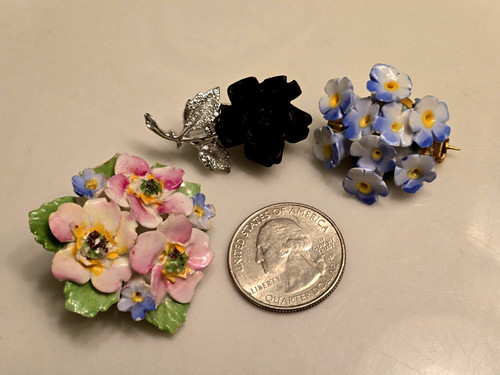 Vintage brooches bone - vintage, brooches-2