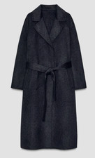 Zara LONG WOOL COAT WITH BELT