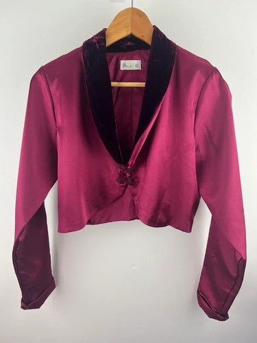 Bhs burgundy satin velvet - bhs,