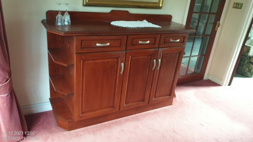Solid sideboard with drawers - sideboard,