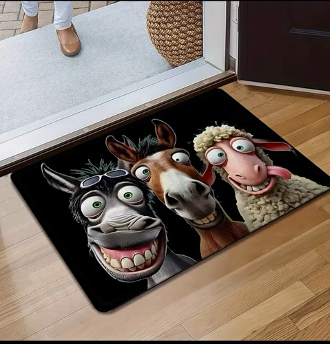 Funny farm animals door mat - farm,