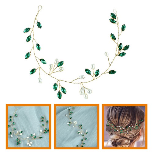 Pearl hair vine wedding - hair,