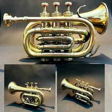 Musical Trumpet Bugle Horn Nautical Polished Brass Trumpet For Students Pocket