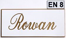 Name Plate,white gold text, Personalised, Deep Engraved, House, Door Number