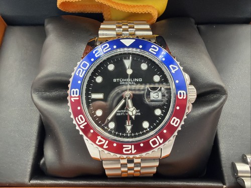 Rare stuhrling gmt - stuhrling, pepsi
