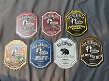 7 OLE SLEWFOOT BREWING Co. Norfolk. Beer pump clips. (Set A)