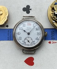 1927 Mappin Campaign Silver trench style Watch Edinburgh assay spares/repairs