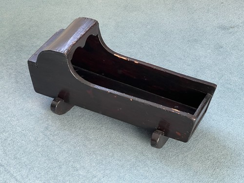Welsh folk art doll cradle - folk,