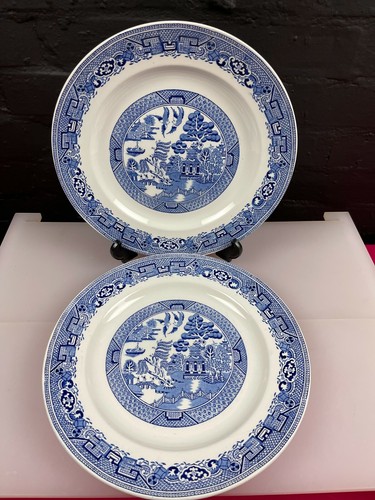 Woods ware blue white - &,