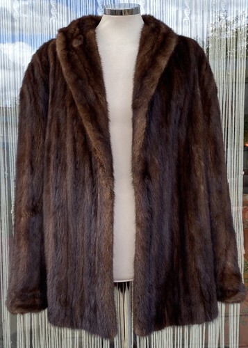 Luxury brown real fur mink - luxury,