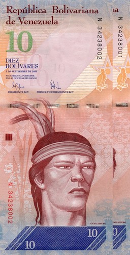 Venezuela bolivares 2009 - 10,