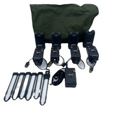 Delkim TXI Plus 4 X Bite Alarms 1x Receiver Extra Snag Ears And Droppers