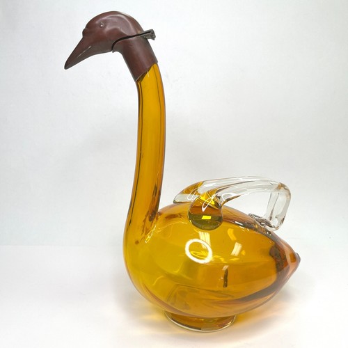 Czechoslovakia amber glass - amber,