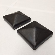 2" 50mm Metal Post Caps Fence Flat Box Tops Wrought Iron Gates Railings Weldable