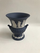 Wedgwood Portland blue Jasperware Urn Vase