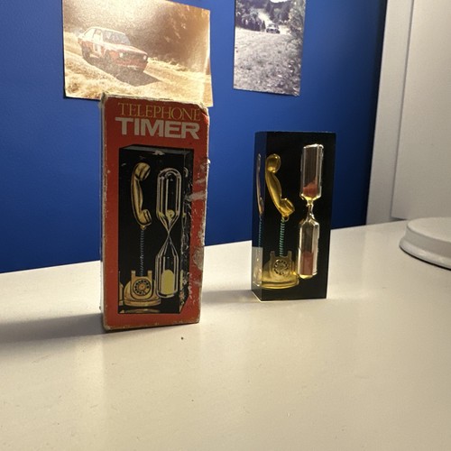 Vintage 60s 70s phone timer - phone,