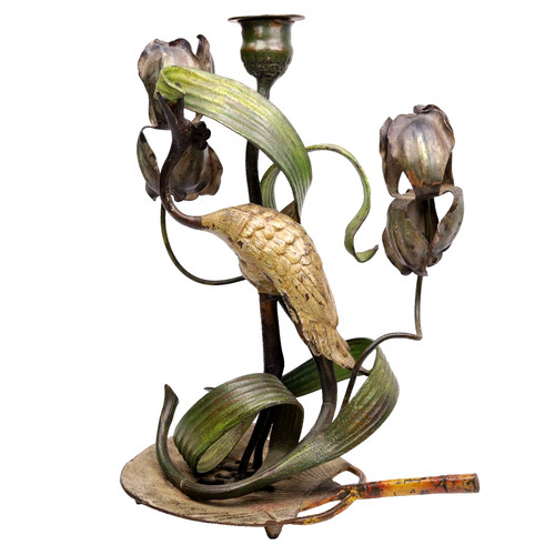 Austrian bronze stork arts - austrian,