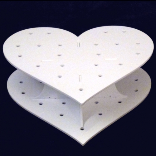 Heart shaped cake - heart, stands