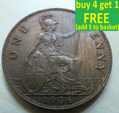 King george one penny - king,