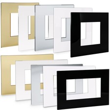 Double / Single Socket Switch Surround / Acrylic Finger Plate / 5 Sizes