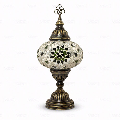 Green turkish mosaic table - turkish,