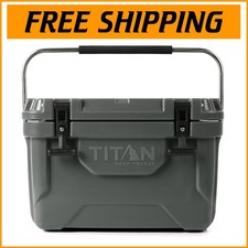 Roto-Molded 20 Quart Ice Chest Cooler with Antimicrobial Protection for Camping