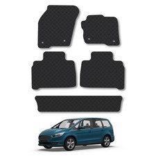 Ford Galaxy (2015+) [7 Seat] Rubber Car Mats Heavy-Duty Tailored Fit with Clips