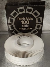 Rank Aldis 100 Slide Projector Rotary Magazine Carousel With Box