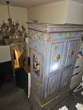 Stunning 1 of a kind French amore style enchanted wardrobe mermaid antique 