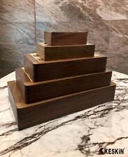 Handcrafted Wooden Magnetic Chess Set with Storage, Pocket Size, Travel Chess