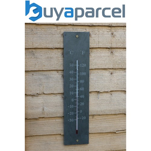 Garden 45cm slate thermometer - garden,
