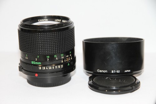 Canon new 85mm - fd, f/1.8