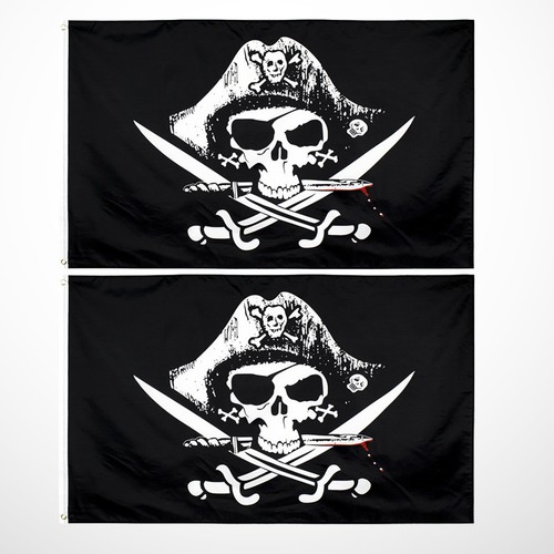 Pcs pirate flag large - pcs,
