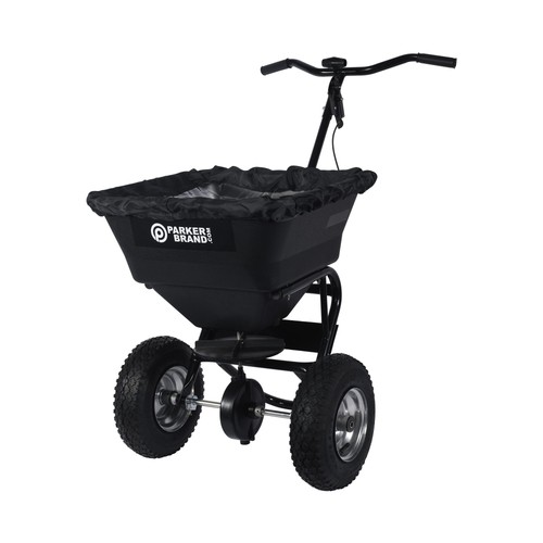 Hand push salt seed spreader - push,