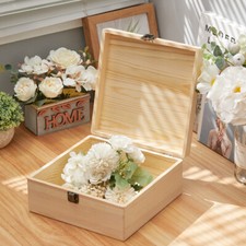 Plain Wooden Box with Lid