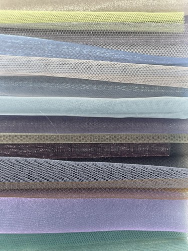 Tulle organza scraps - tulle, pc