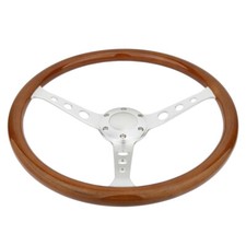 15" Classic Wood Grain Silver