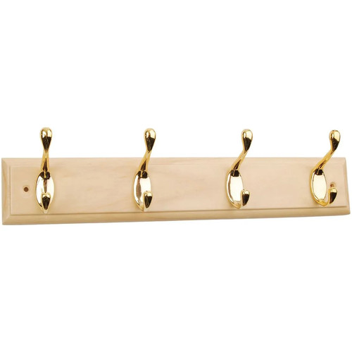 Coat hook wooden rail - 4,