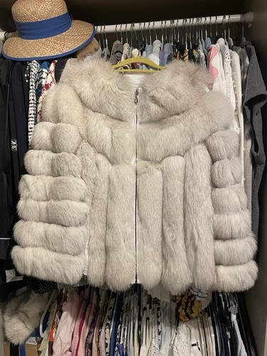 Women vintage real fox - fox, fur