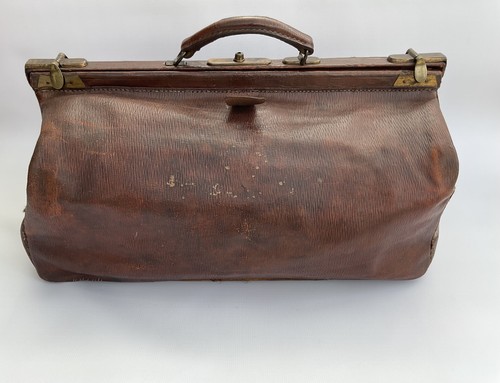 Vintage leather gladstone - vintage,