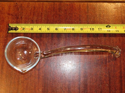 Heavy glass punch bowl ladle - punch,