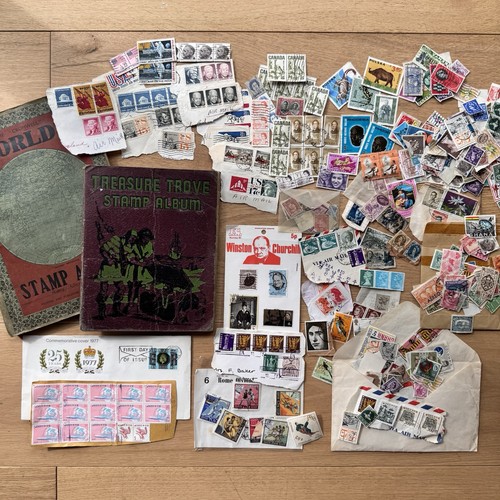 Vintage stamps off paper - vintage, off-paper