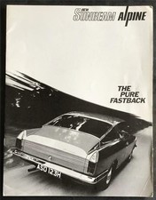SUNBEAM ALPINE H120 FASTBACK LF Car Sales Brochure 1970 #6008/H