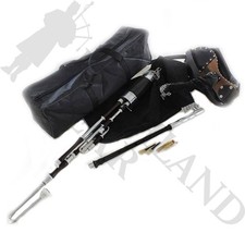 Irish Uilleann Half  Pipes Set Rosewood Black Painted In the key of D